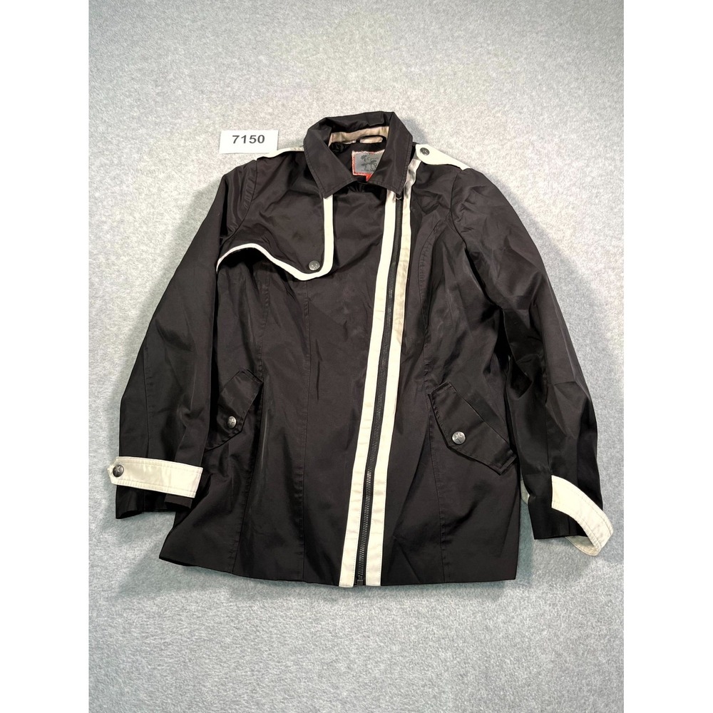 Circus‎ by Sam Edelman Jacket Womens XL Black Cotton Asymmetric Zip Outdoor